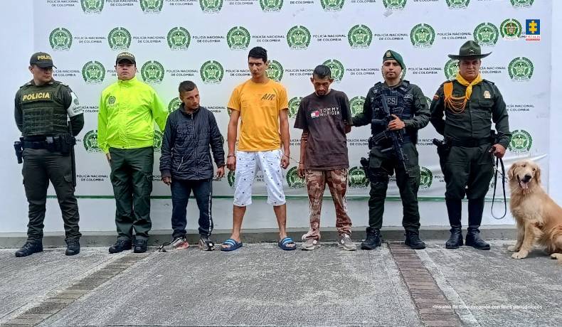 Capturados tres integrantes del grupo delincuencial Cancerbero, dedicado al tráfico de estupefacientes 