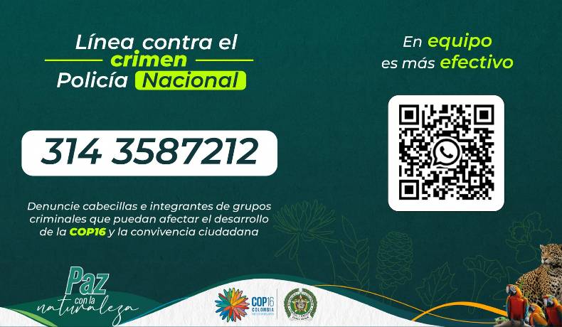 Línea contra el crimen Policía Nacional