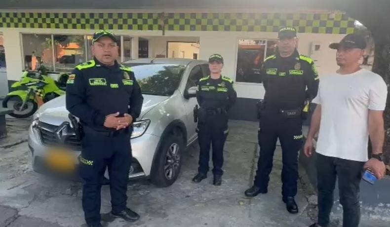 En Mariquita, Policía Tolima recuperó un automóvil hurtado en días pasados en Medellín