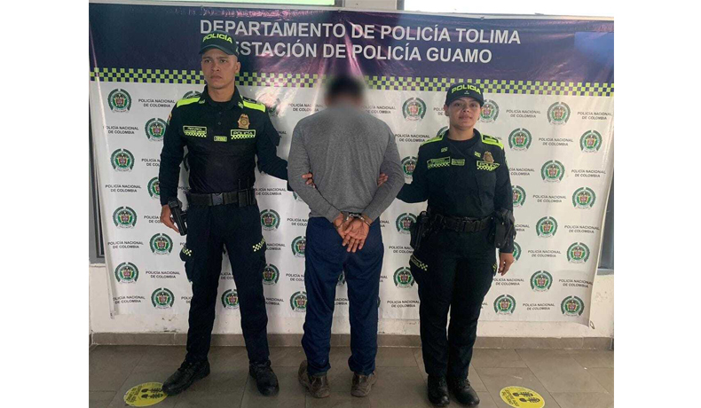 En el Guamo, se logró la captura de Jhon requerido por autoridades de Valledupar