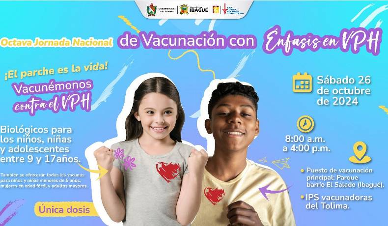 El Tolima ya está listo para la gran jornada de vacunación con énfasis en VPH