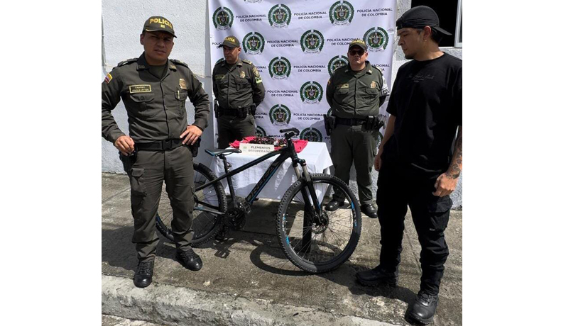 Policía Nacional recupera bicicleta hurtada en el centro de Cajamarca