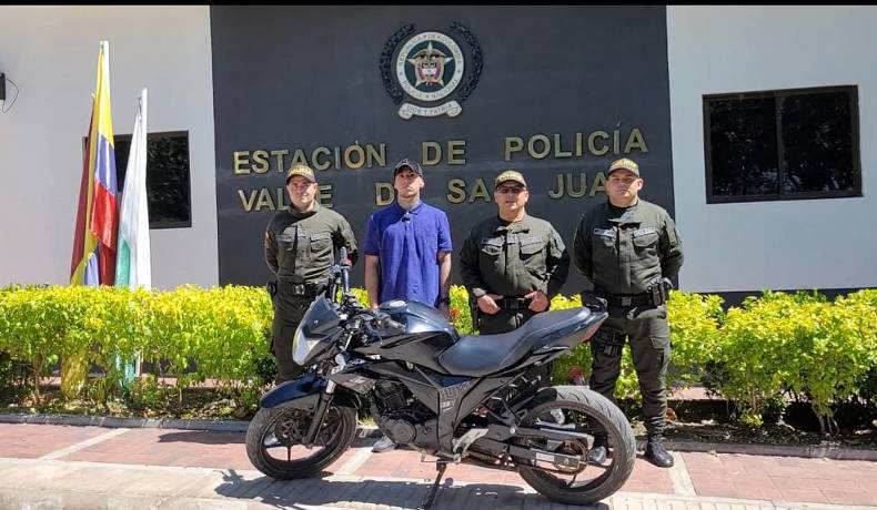En Valle de San Juan se recuperó motocicleta que habría sido hurtado en Agua de Dios