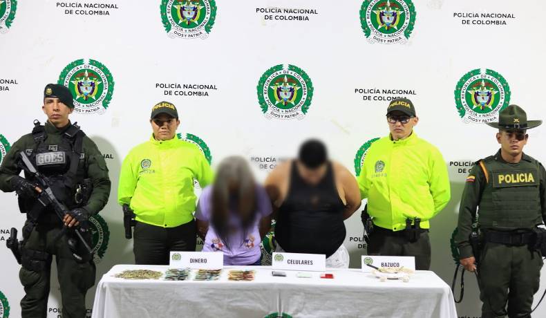 Madre e hijo capturados por venta de estupefacientes en Ibagué