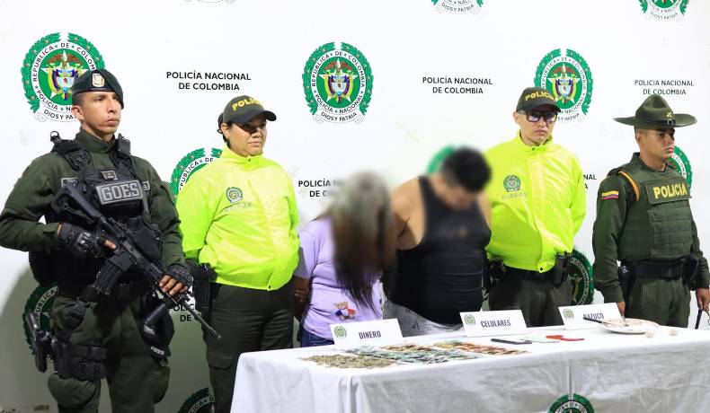 Madre e hijo capturados por venta de estupefacientes en Ibagué