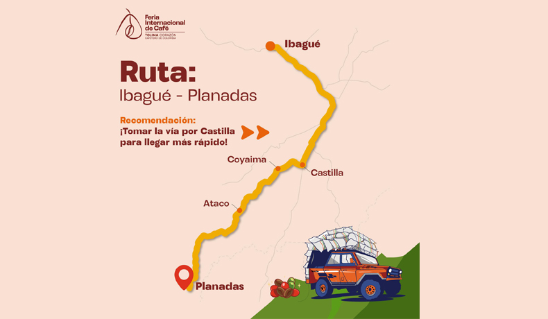 La movilidad está garantizada para llegar a Planadas y disfrutar de la Feria Internacional de Café