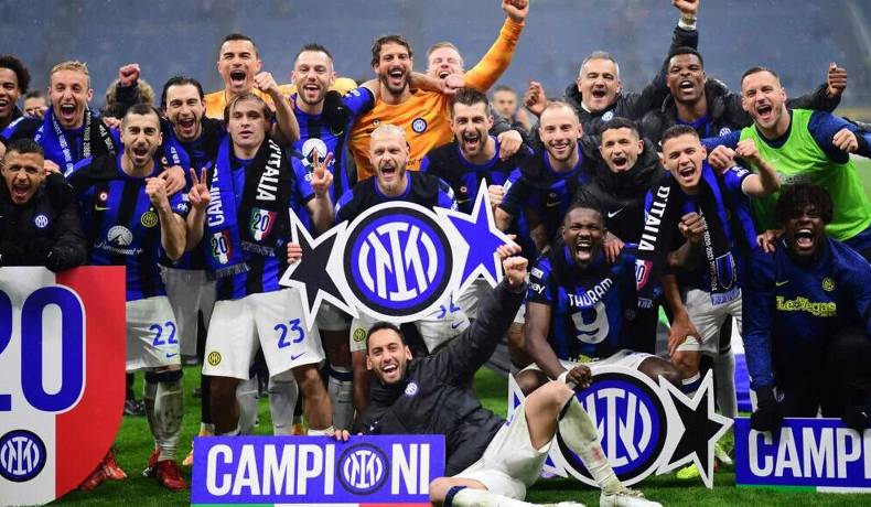 Inter venció a Milán en el clásico y aseguró el Scudetto