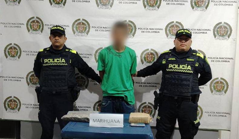 Capturado en Saldaña un sujeto con estupefacientes y una gramera