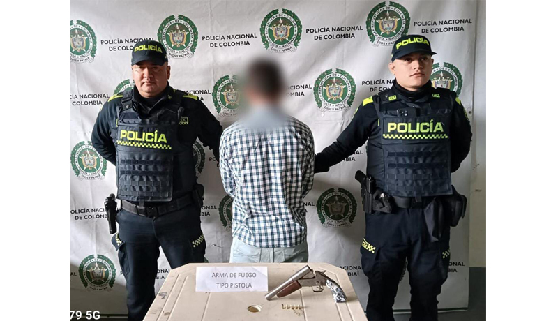 En Palocabildo, capturado un sujeto por porte ilegal de armas