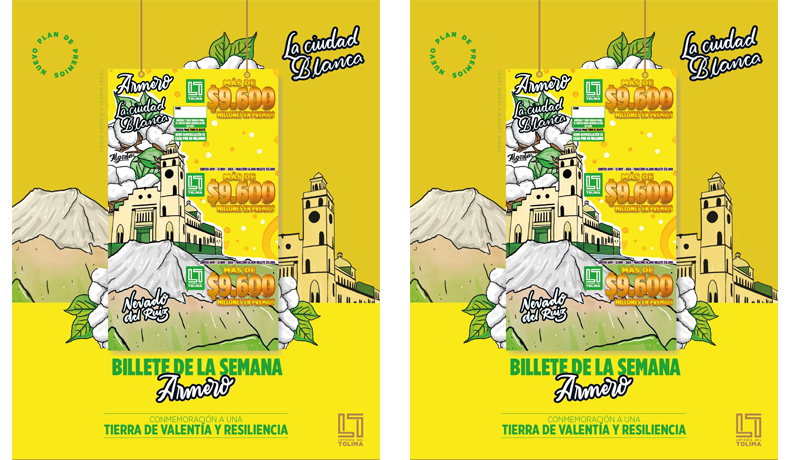 Lotería del Tolima lanza billete en homenaje a las víctimas de la avalancha de Armero