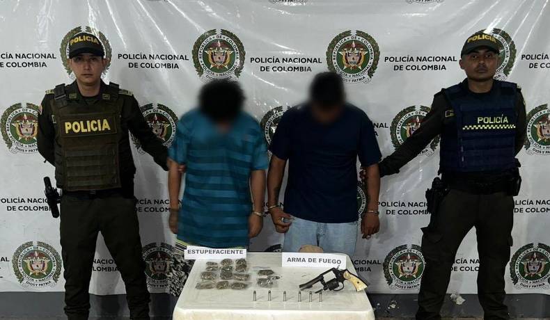 Capturados en Melgar Alcantar y El gordo, e incautada un arma de fuego
