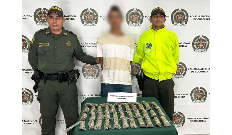 Capturado El Flaco por tráfico de estupefacientes 