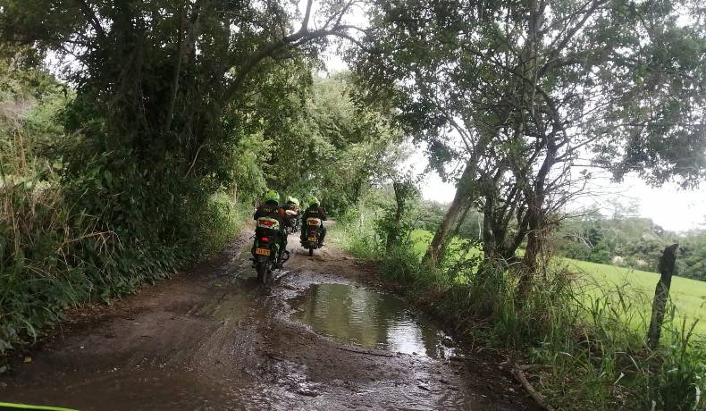 Grupo Motorizado Cobra frustró posible hurto en una finca en Ambalema