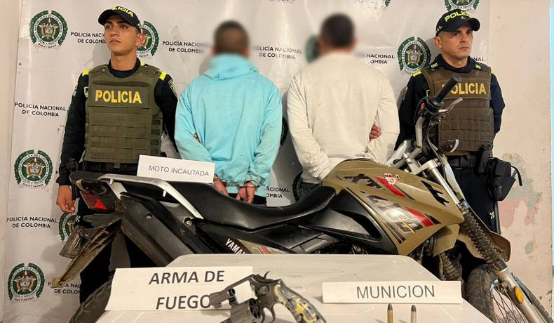 Capturado Sebas, inmovilizada una motocicleta e incautada un arma de fuego en Fresno