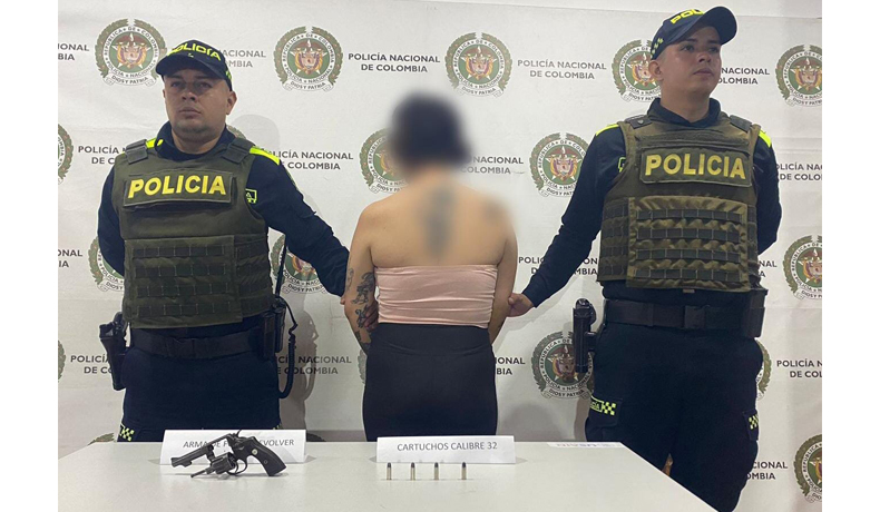 Capturada Julieth por porte ilegal de armas en Chaparral