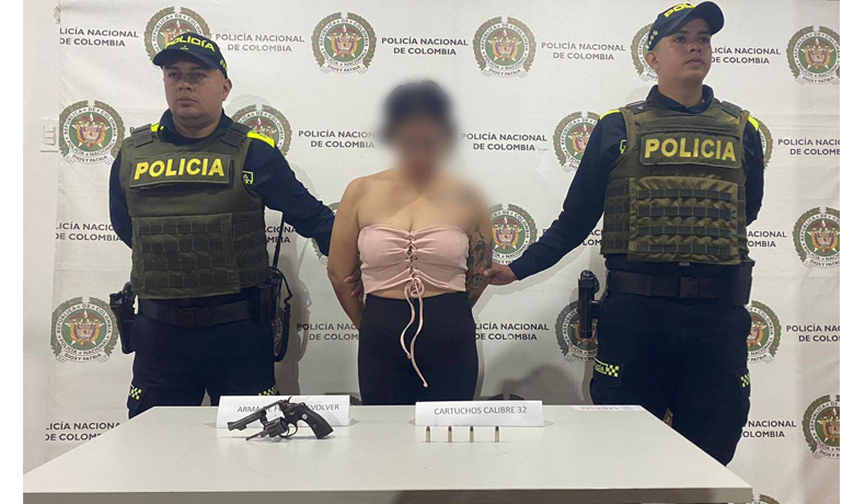 Capturada Julieth por porte ilegal de armas en Chaparral