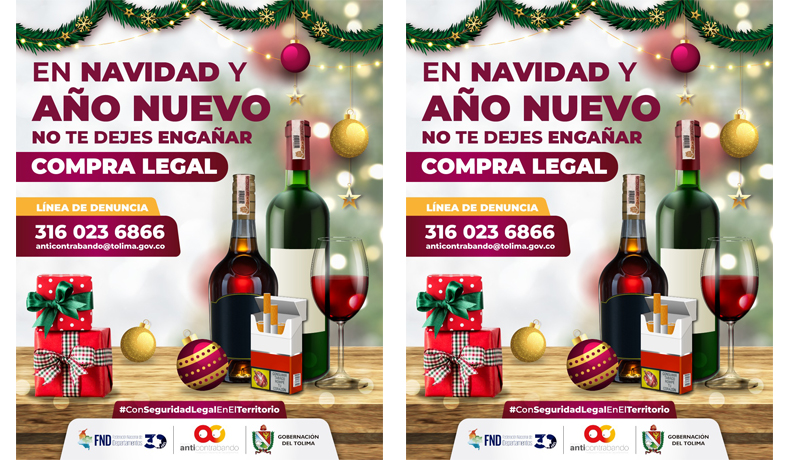Grupo Anticontrabando del Tolima (GOAT) Inicia la Navidad con Legalidad