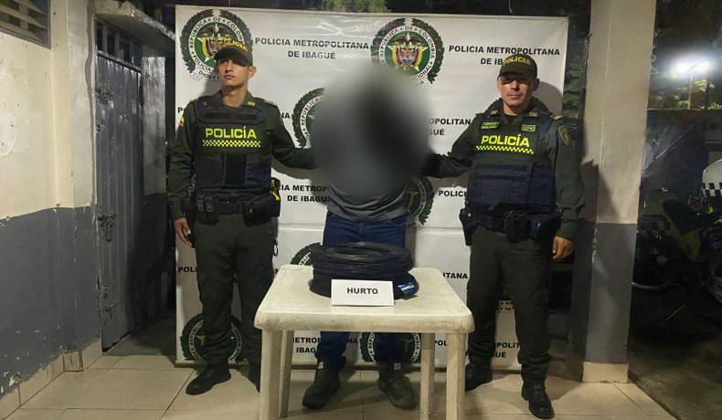 Por hurto fue capturado un hombre en Ibagué