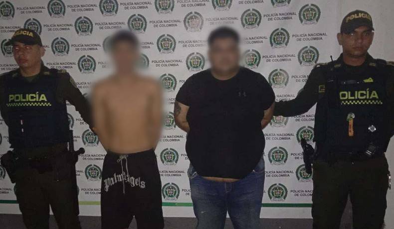 En El Espinal, capturados dos sujetos y aprehendido un menor