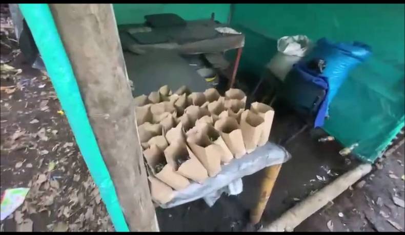 En el Líbano, desmantelado sitio clandestino para el manejo de pólvora e incautado material