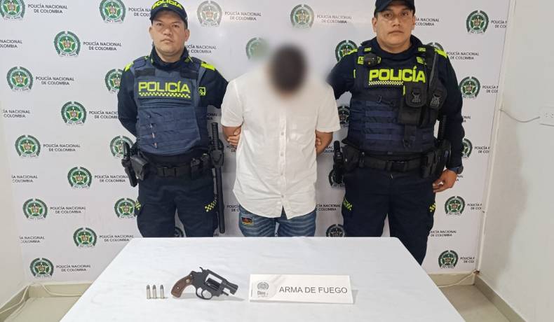 Un capturado en Ibagué por el porte ilegal de un arma de fuego