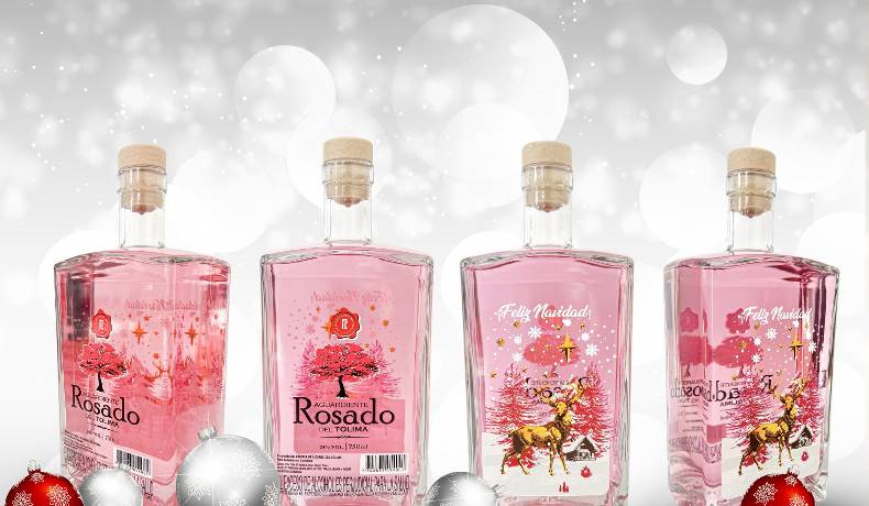 Aguardiente Rosado del Tolima lanza edición exclusiva de Navidad