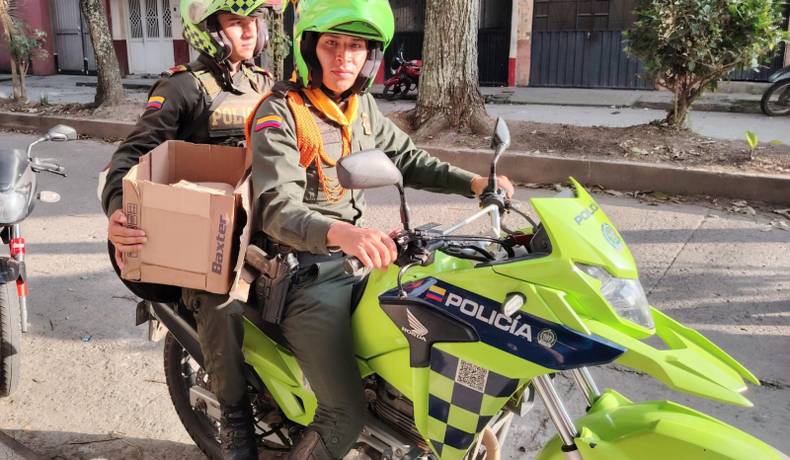 Carabineros salvan la vida de una canino abandonada en Líbano