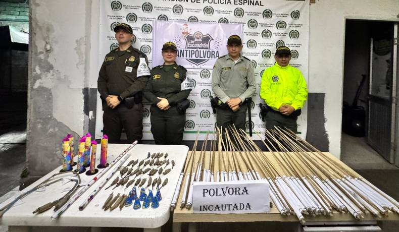 Incautados cerca de 13.9 kilogramos de material pirotécnico 