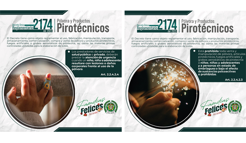 METIB llama a prevenir el uso de la pólvora durante las festividades decembrinas