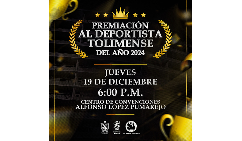 Gala Deportista Tolimense del Año 2024, una noche para honrar el legado y el esfuerzo
