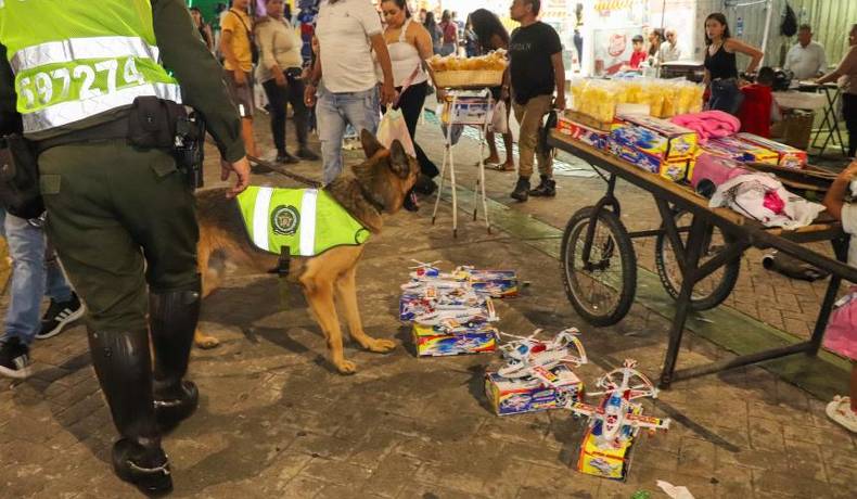Alcaldía y Policía incautaron más de 10 kilos de pólvora en el Centro de Ibagué