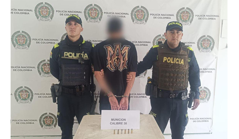 Capturado sujeto e incautada munición en Honda