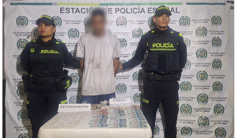 Capturado sujeto en El Espinal, incautados dinero y estupefacientes