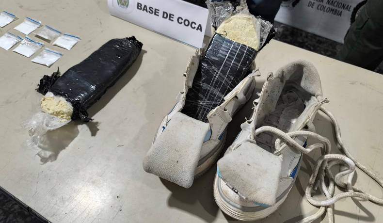 Un menor aprehendido en Ibagué por transportar casi un kilo de cocaína en un bus intermunicipal