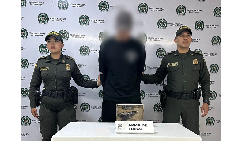 Un hombre capturado en la Milla de Oro por el porte ilegal de un arma de fuego