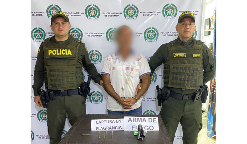 Capturado sujeto e incautada un arma y munición en Santa Isabel