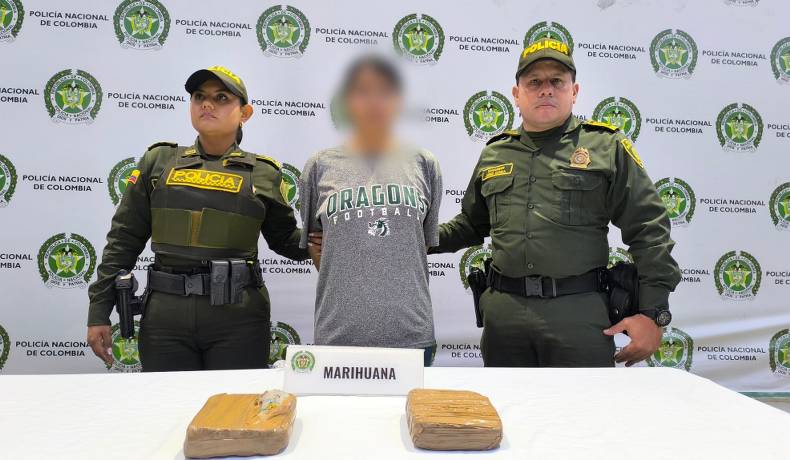 Cayó al pasar por el lado de “Osaka”, su poderoso olfato detecto la marihuana