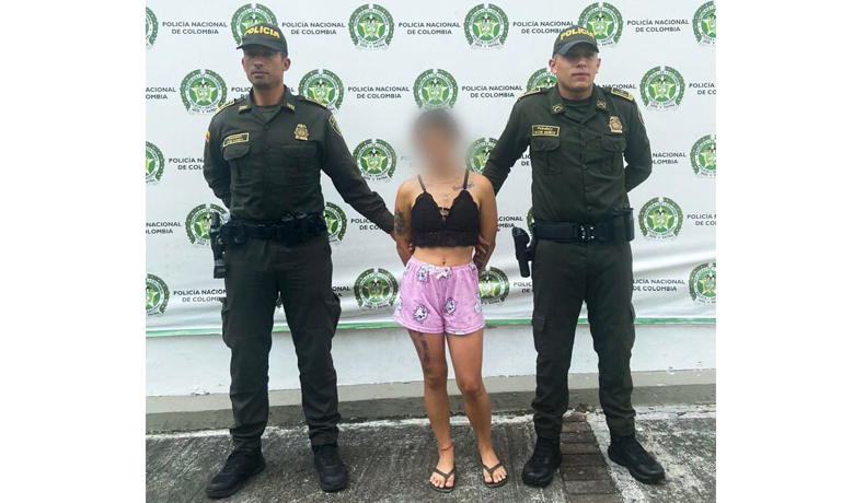 Policía captura a una mujer por el delito de lesiones personales