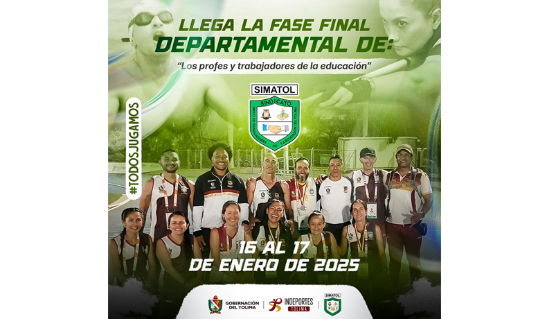 Llegan las finales de los Juegos Recreativos y Culturales del Sector Educativo Tolima 2024