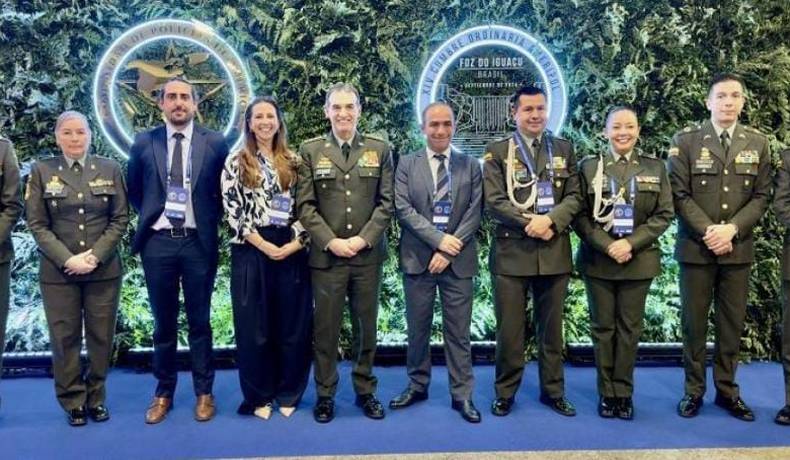 General William René Salamanca Ramírez como Presidente de la Comunidad de Policías de América - AMERIPOL