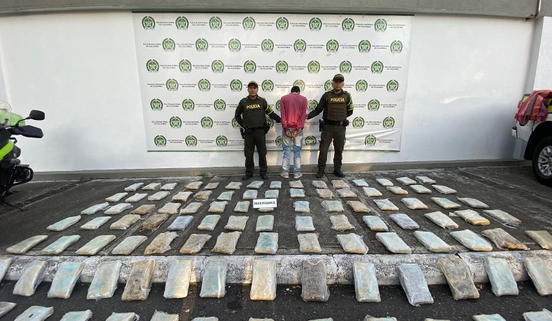 48 kilos de marihuana incautados en la vía Ibagué-Mariquita