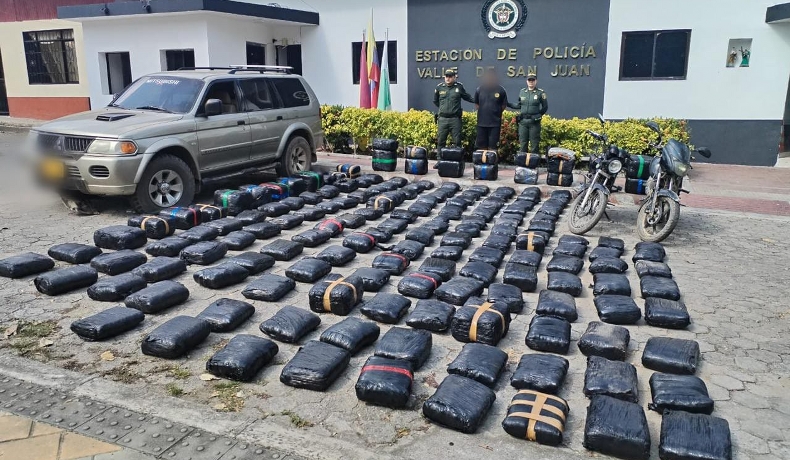Incautados cerca de 415 kilos de marihuana en zona rural del Valle de San Juan