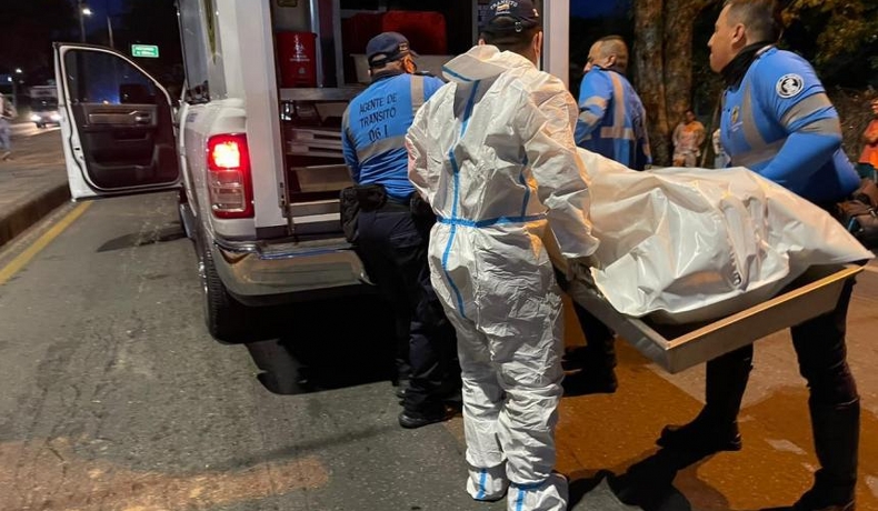 Agentes de tránsito atendieron siniestro vial que dejó a una víctima fatal