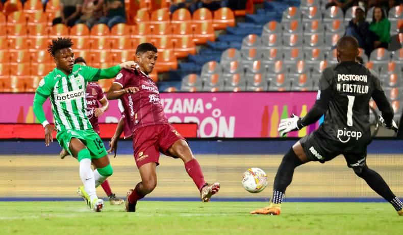Tolima cayó por 3 goles a 1 ante Nacional en Medellín 