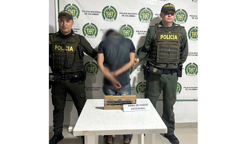 En el Líbano, capturado un sujeto, incautada un arma y munición