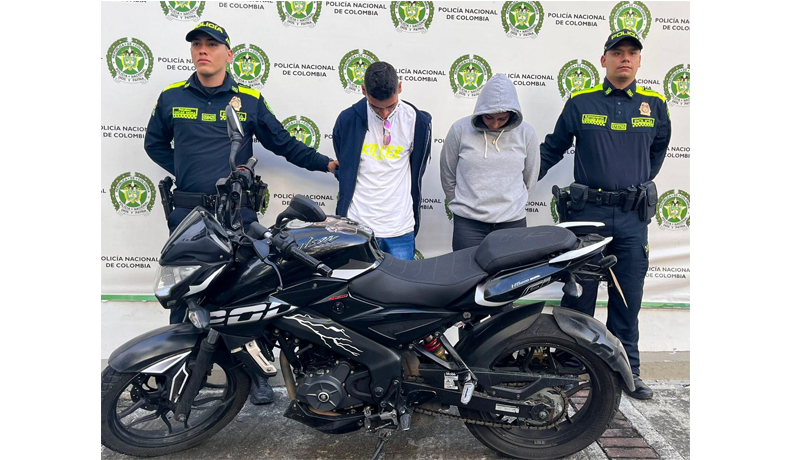 Pareja criminal fue detenida por hurto en La Vuelta del Chivo