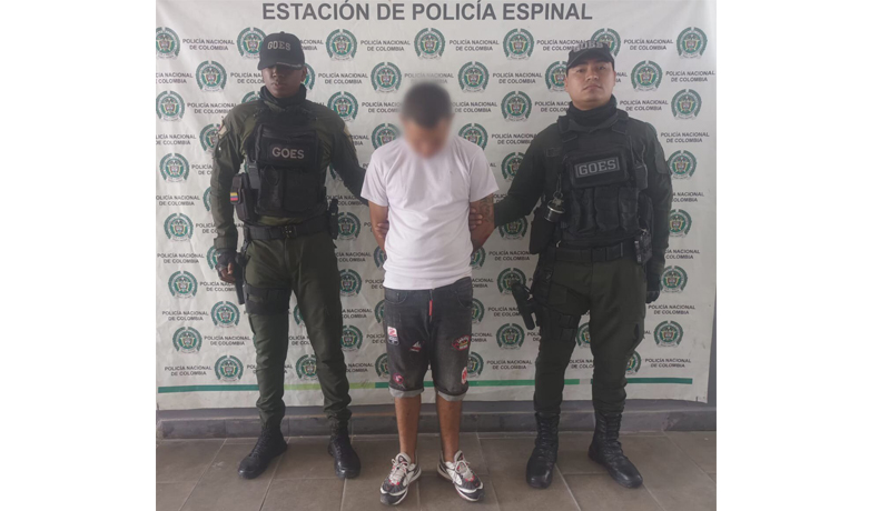 En El Espinal se logró la captura de Torroso, incautada munición y recuperado un celular
