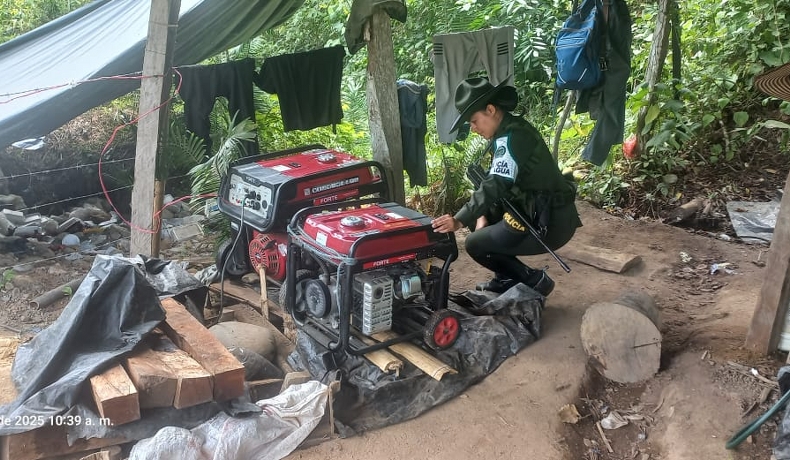 Duro golpe contra lo que sería la minería ilegal