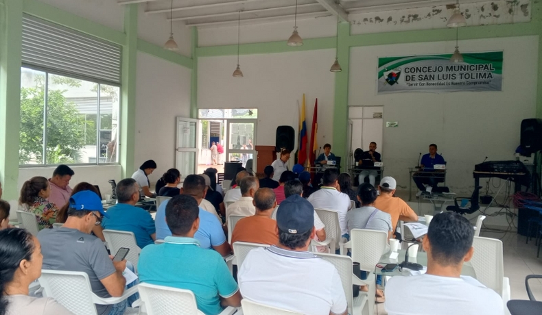 Gobierno del Tolima fortalece las Juntas de Acción Comunal en San Luis