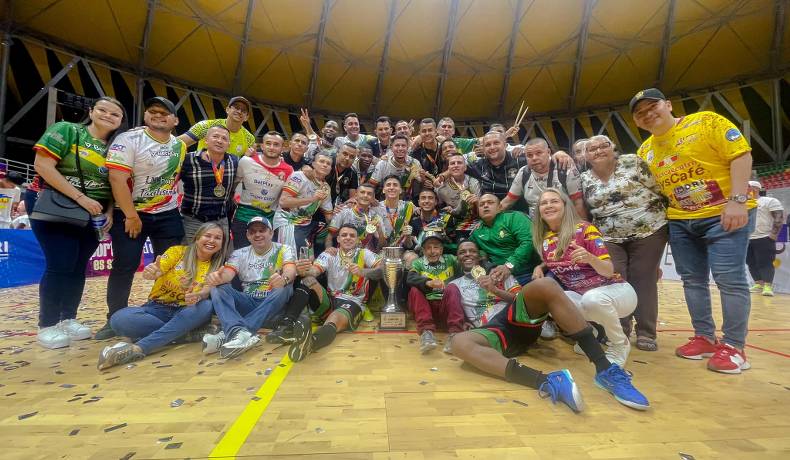 Caciques del Quindío venció a Tolima Syscafé en la final del Sudamericano de Fútbol de Salón